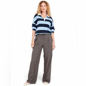 Old Navy High-Waisted Billie Wide-Leg Trouser Grey SZ L